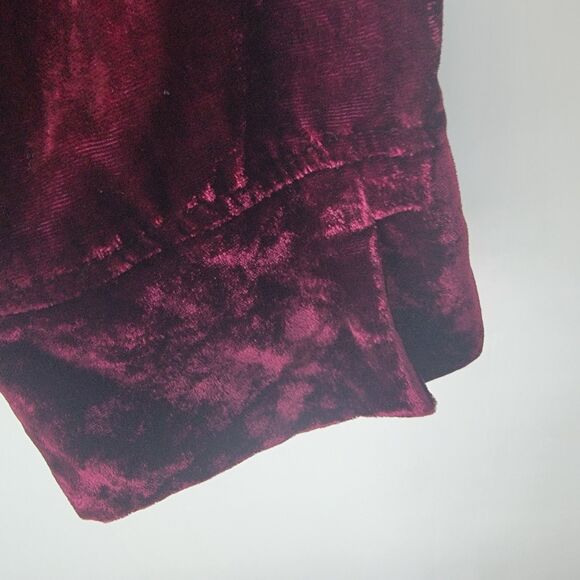 Habitat womens Velvet Button Down Shirt sz M long sleeve whimsical fairy grunge - Picture 6 of 8